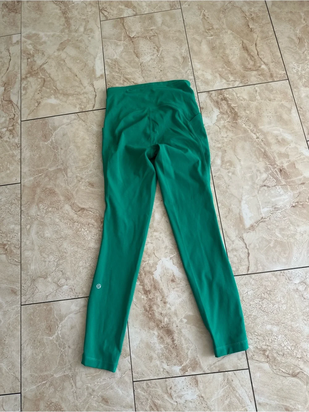 High-Rise Green Slim Leg Women’s Pants leggings